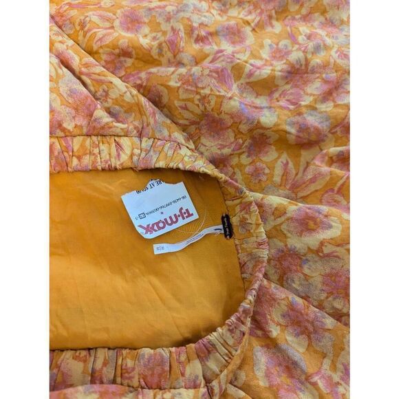 New Free People Jael Printed Yellow Mini Dress Women’s Size Medium MSRP: $128 - Picture 6 of 6